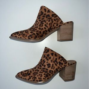 Dolce Vita Trigger Mules Animal Print